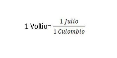 formula voltio