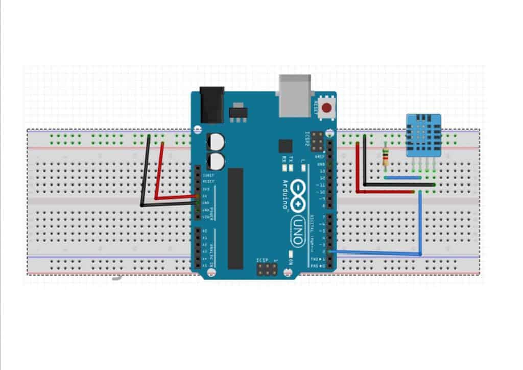 conexionado dht11 con Arduino