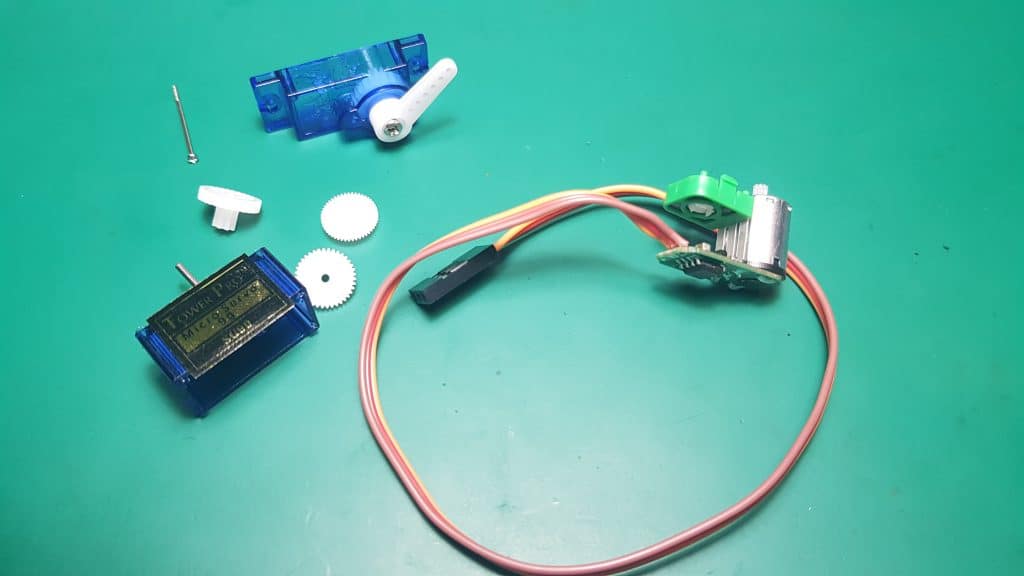 Reductora del servomotor