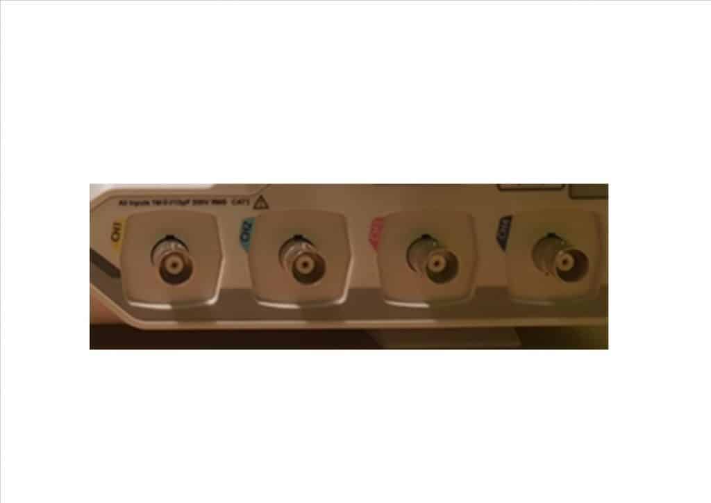 canales del osciloscopio