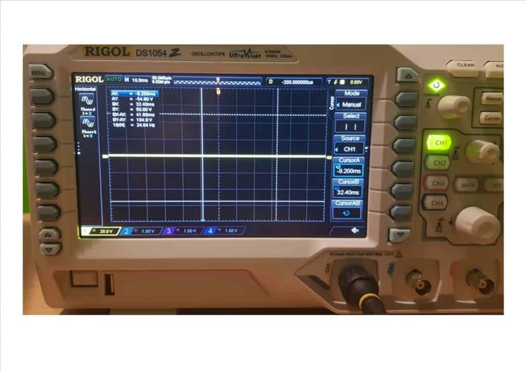 cursores del osciloscopio