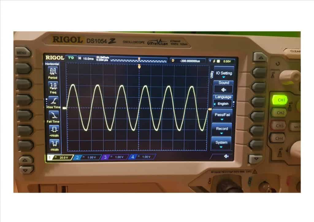 Menú medición automática