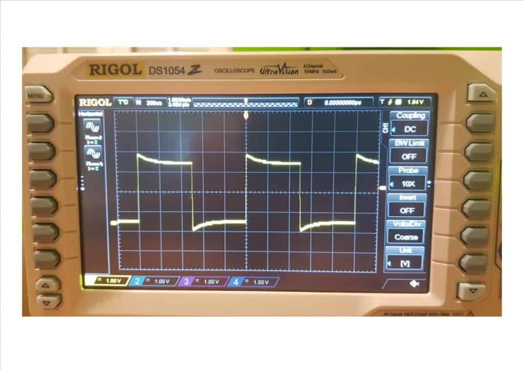 sonda osciloscopio sobre compensada