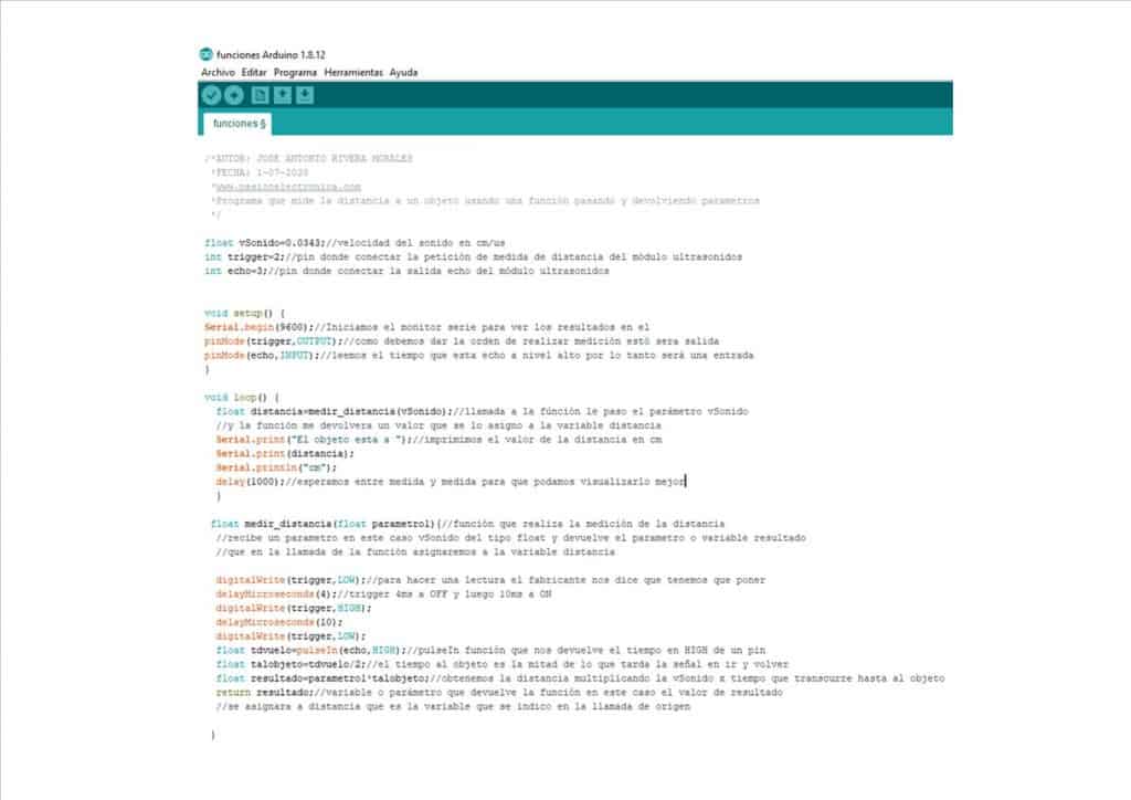 Función que pasa y recibe parámetros